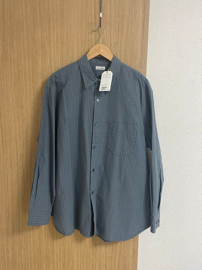新品 Steven Alan ポプリン グラフチェック レギュラーカラー シャツ