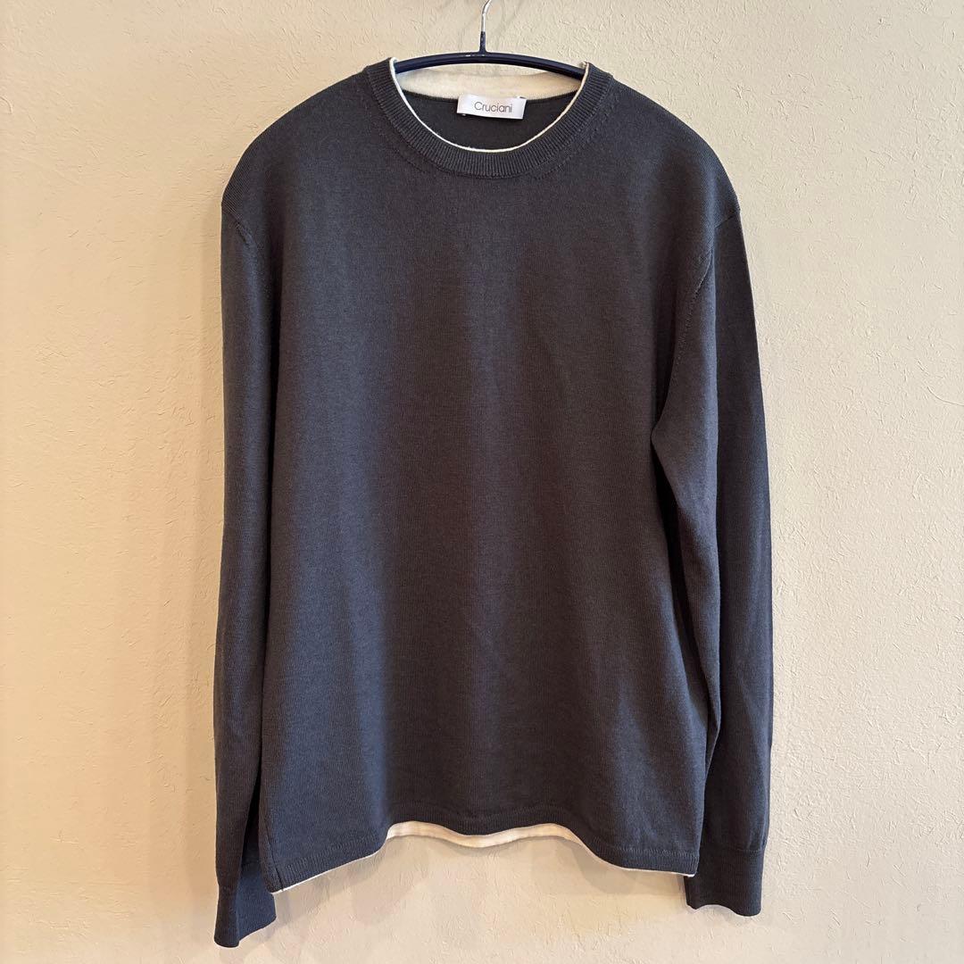 cruciani クルチアーニ　クルーネック　セーター　ニット　美品　48