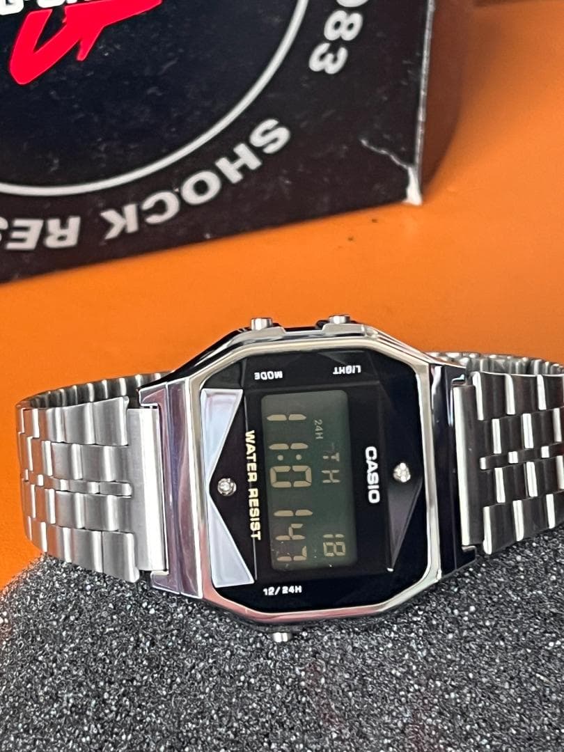 CASIO デジタルA159W ダイヤ
