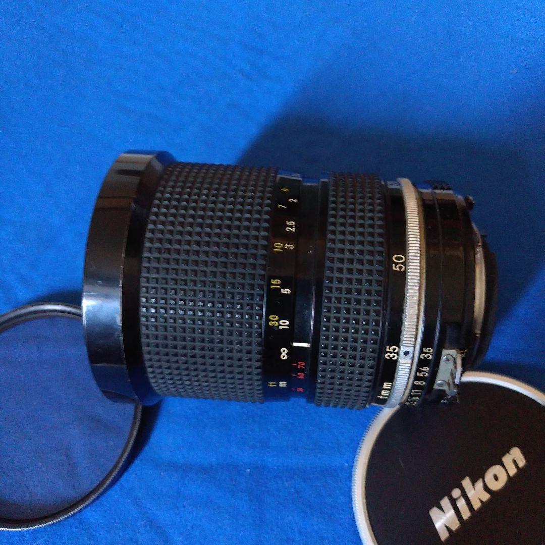 Nikon MFズーム35-70㎜ f3.5 前後キャップ、フィルター付