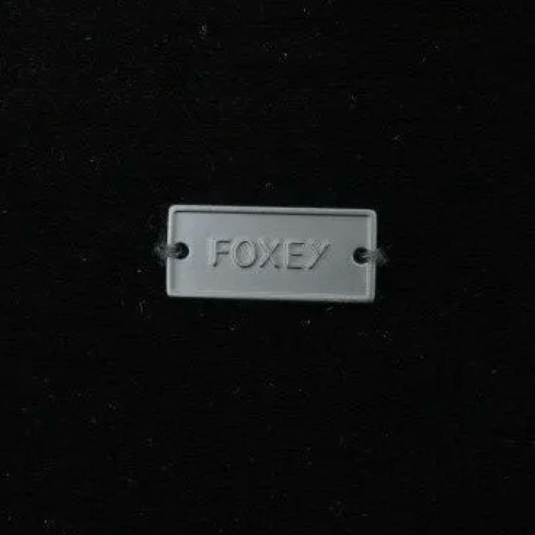 美品★FOXEY/フォクシーベロアトップ ベルブラック 38