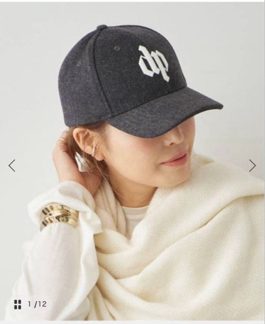 〈DARKPARK〉EMBROIDERED WOOL BASEBALL CAP