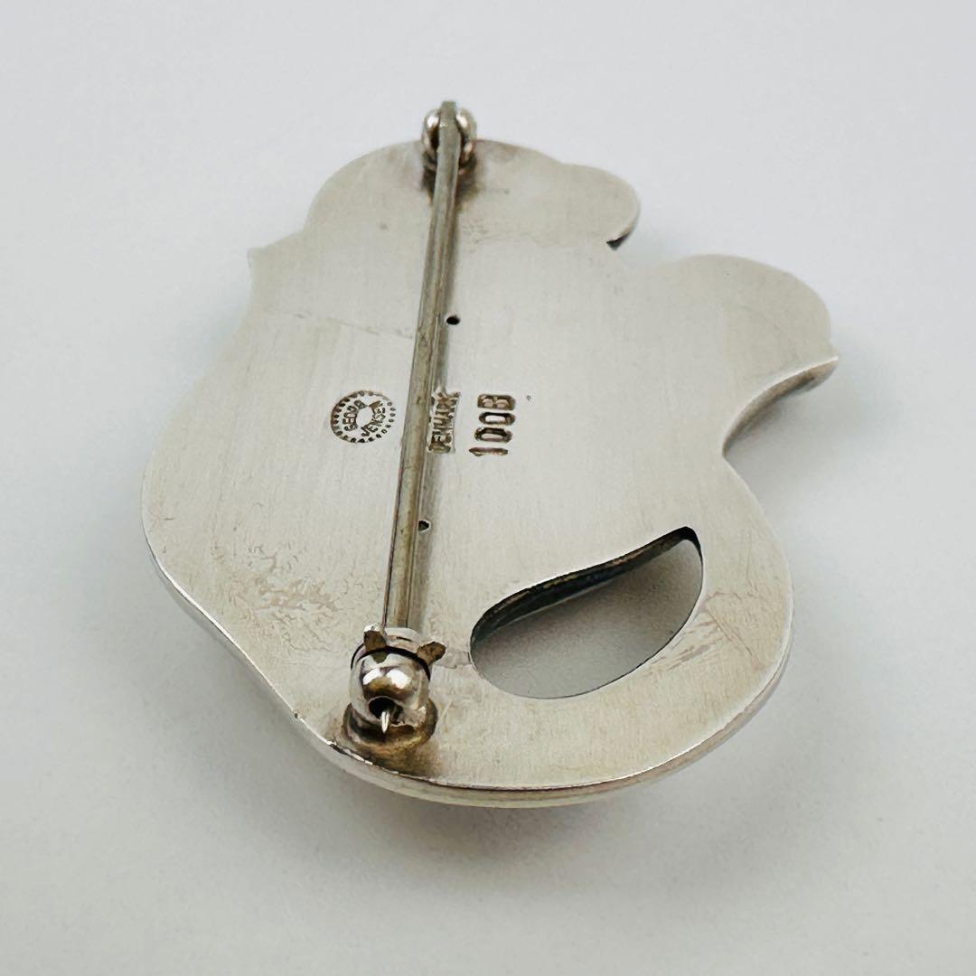 美品　ジョージジェンセン 可愛いスズラン　シルバー 花モチーフ ブローチ