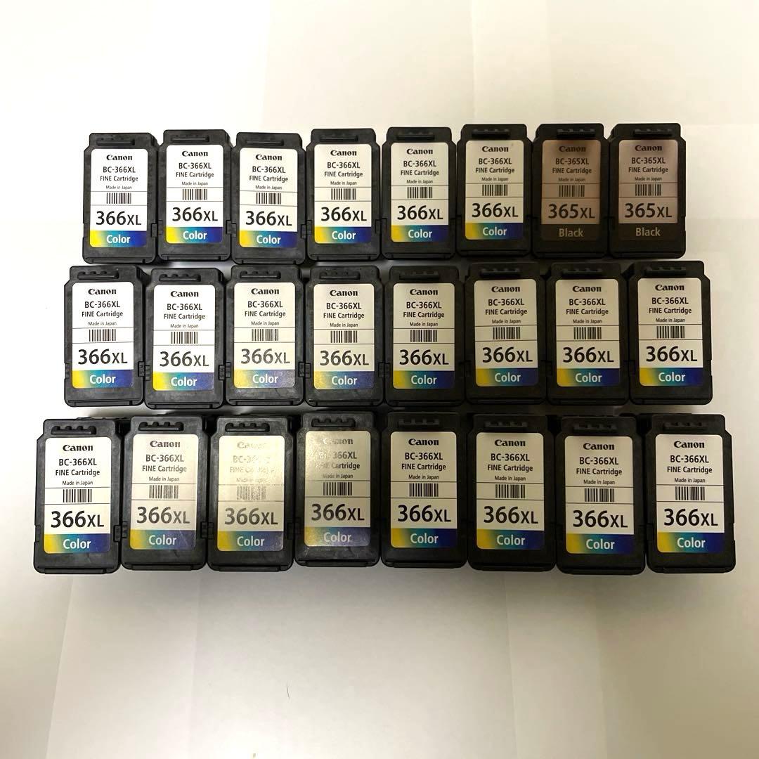 【24個】 使用済 Canon インクカートリッジ 365XL 366XL