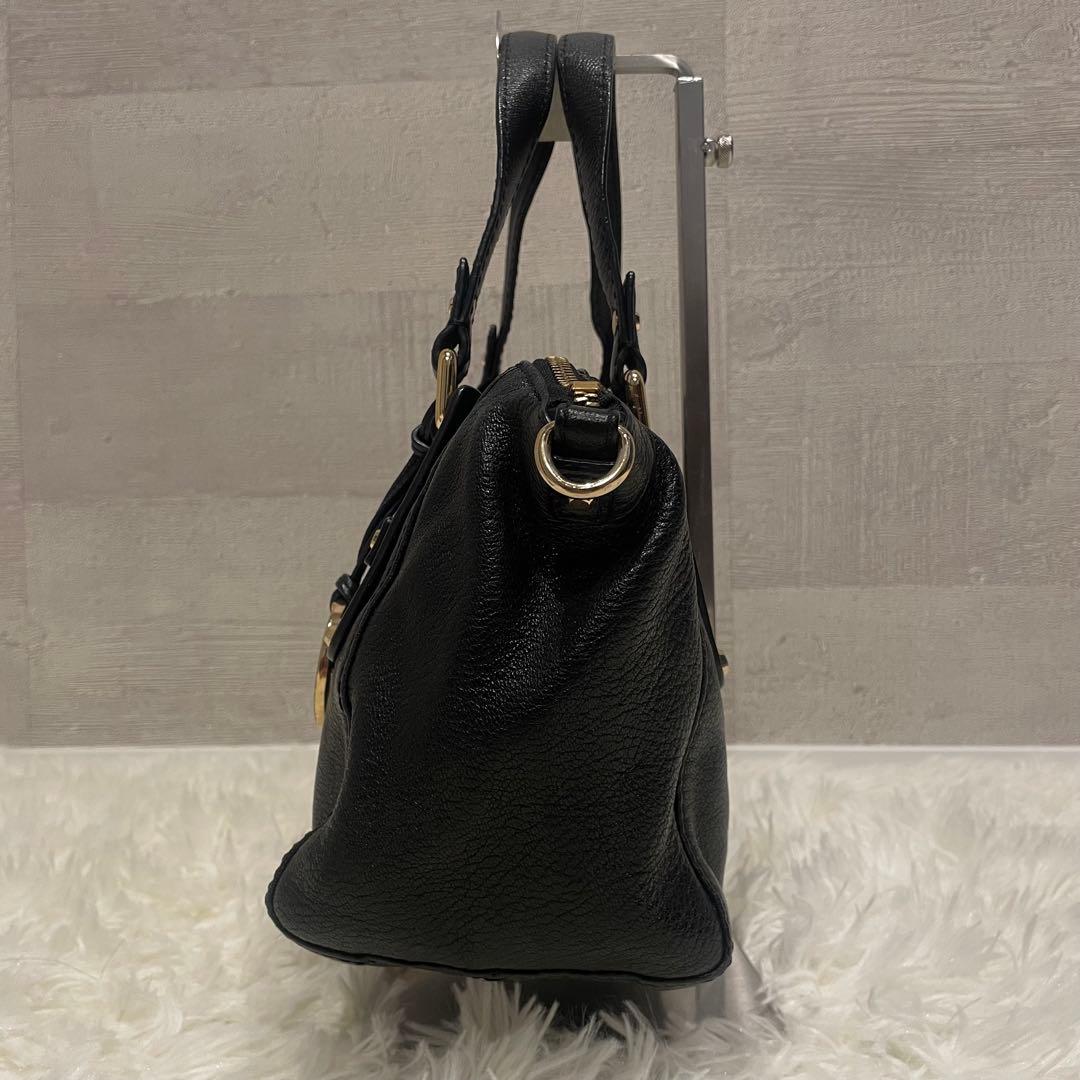 マイケルコース 2way ハンドバッグ ワンショルダー レザー ブラック