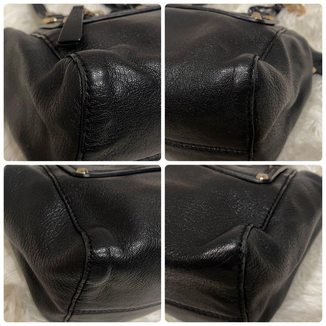 マイケルコース 2way ハンドバッグ ワンショルダー レザー ブラック