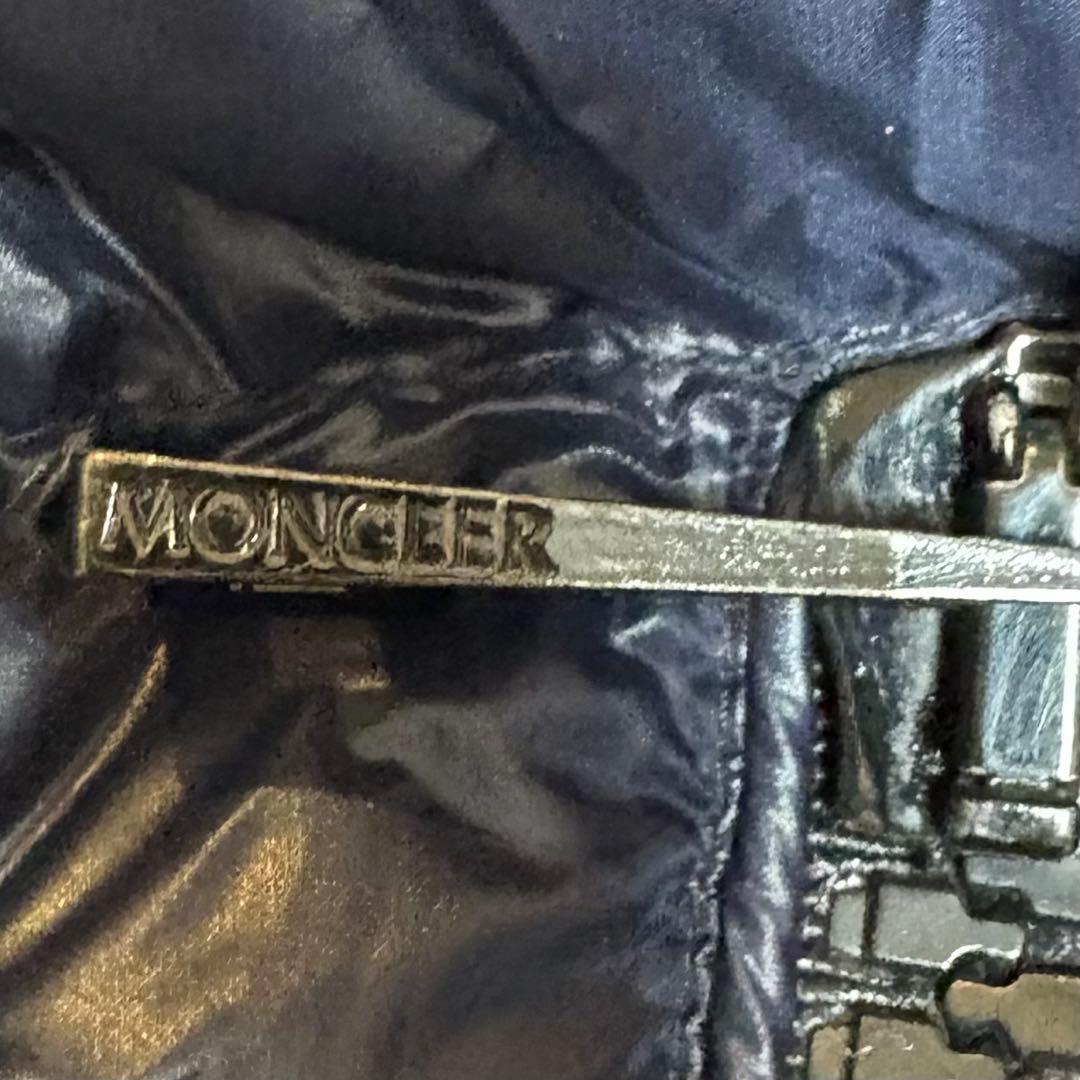 レディース　モンクレール　ダウンジャケット　ダウン　ジャケット　フード　紺色　S