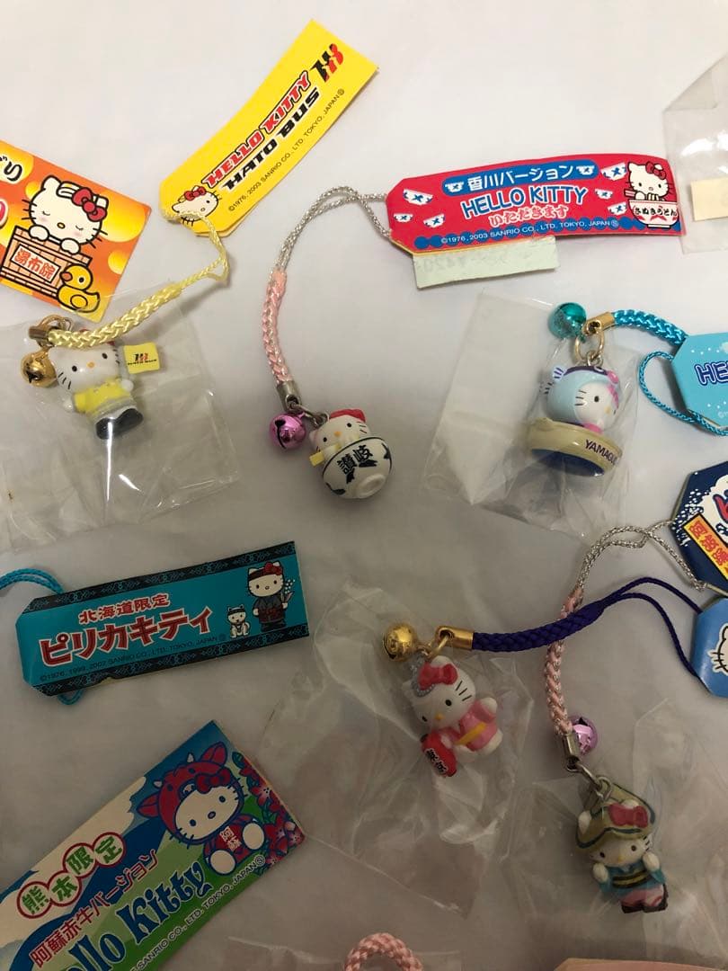 ハローキティ ご当地　ストラップ　根付　セット