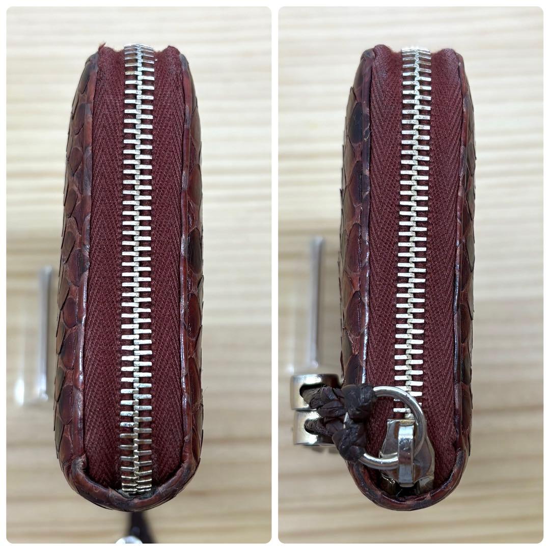 GUCCI グッチ　長財布　ラウンドファスナー　パイソン