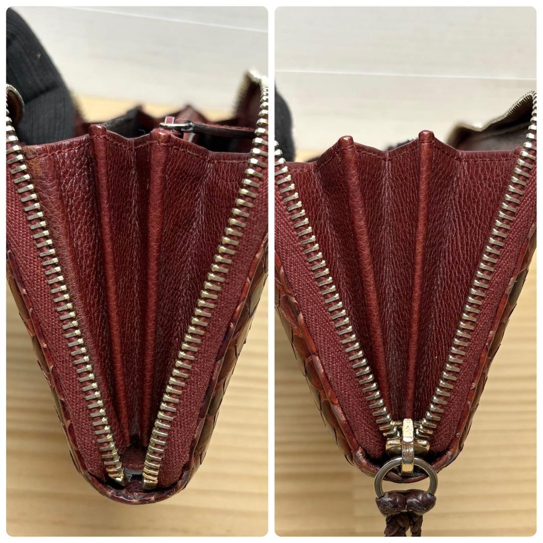 GUCCI グッチ　長財布　ラウンドファスナー　パイソン