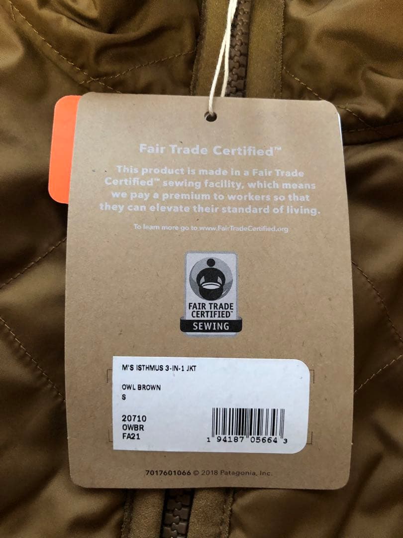 新品　パタゴニア　イスマス３-ＩＮ- 1 ジャケット