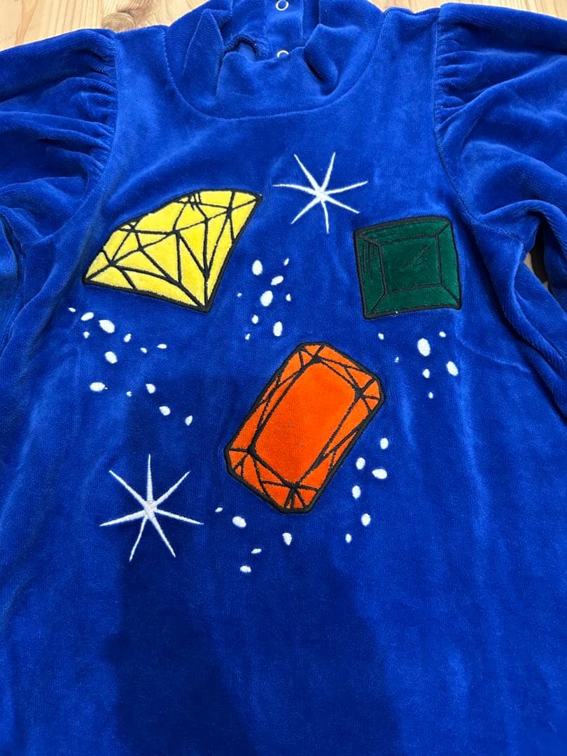 未使用　ミニロディーニ　92/98 1.5y-3y 宝石　ワンピース