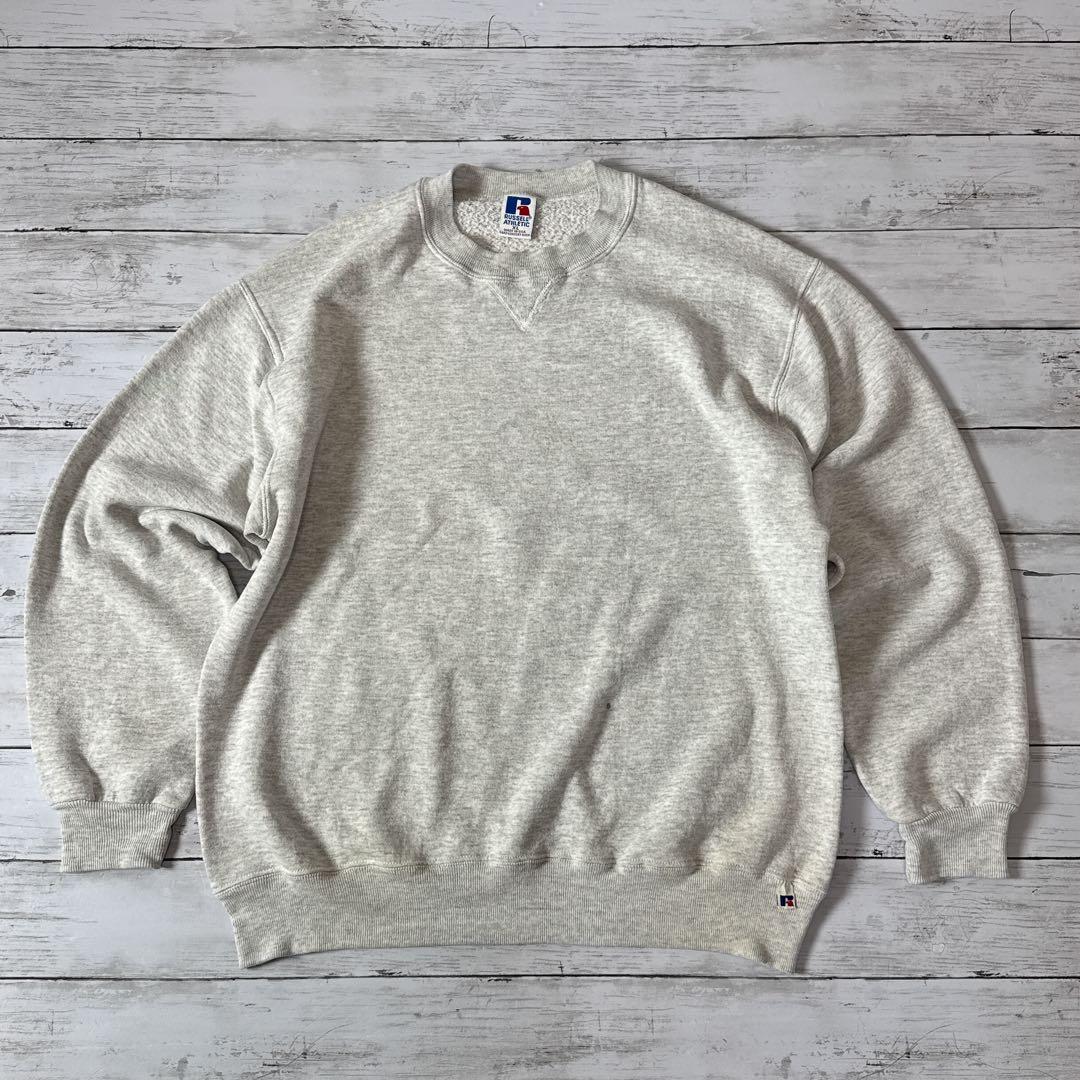 h*^様 90s USA製 ラッセルアスレチック スウェット XL グレー 無地