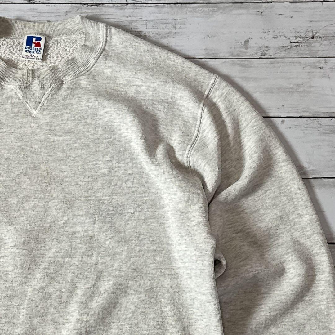 h*^様 90s USA製 ラッセルアスレチック スウェット XL グレー 無地
