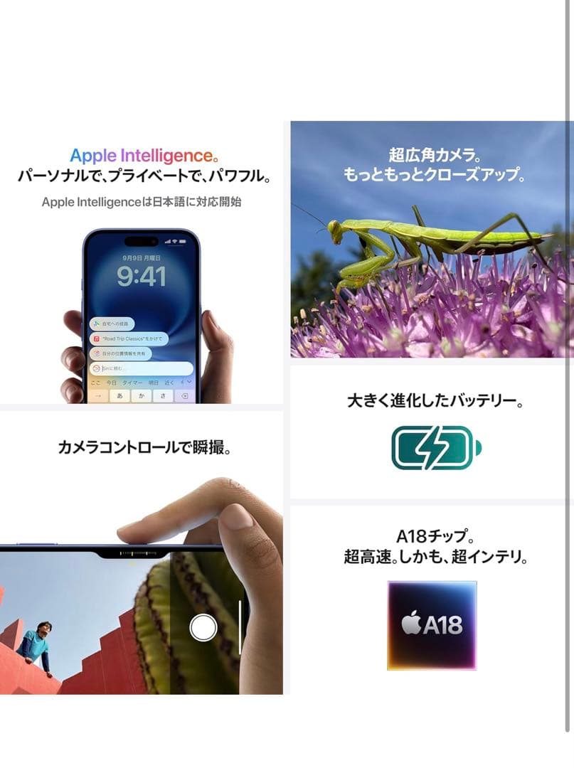 【コロダ虫】iPhone 16 本体 ピンク