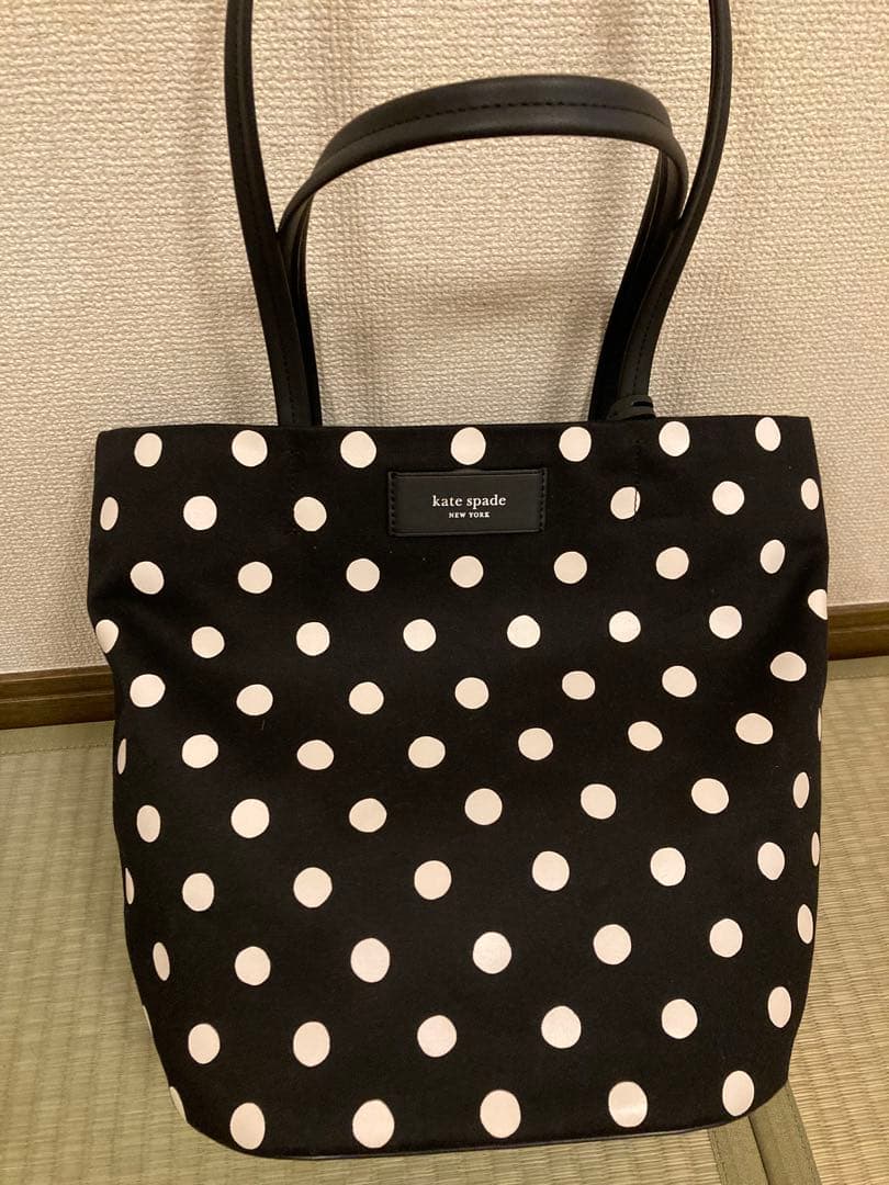 kate spade ドット柄トートバッグ