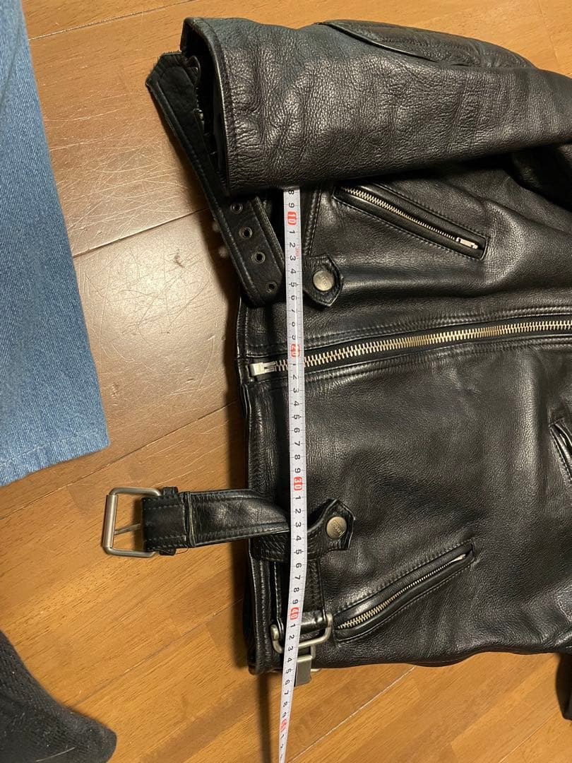 【最終値下げ】KADOYA ダブルライダースジャケット ブラック