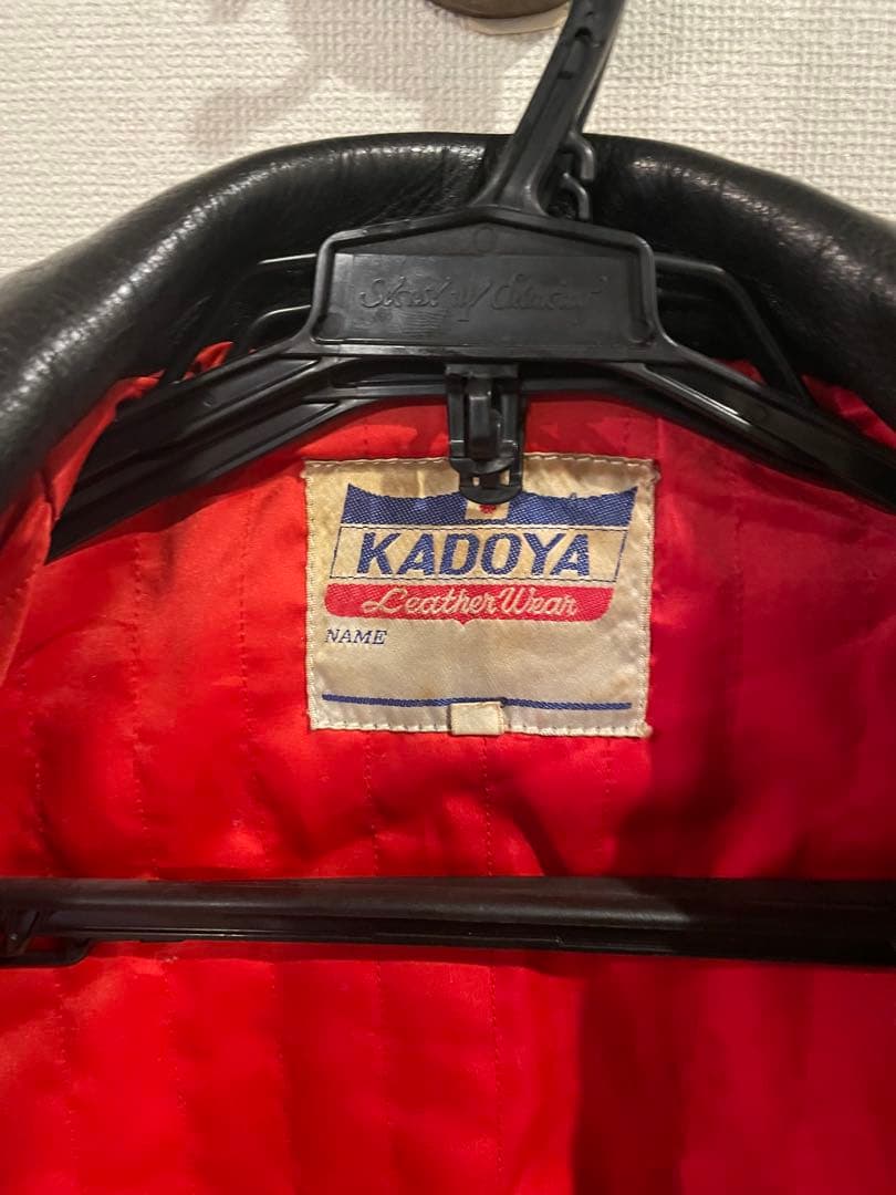 【最終値下げ】KADOYA ダブルライダースジャケット ブラック