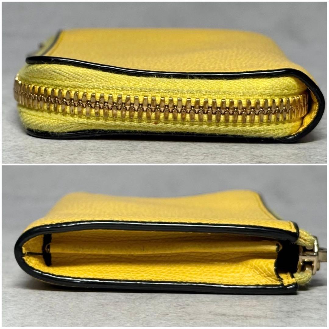 定価7.1万 ヴァレクストラ イエロー ジップキーホルダー 小銭入れ