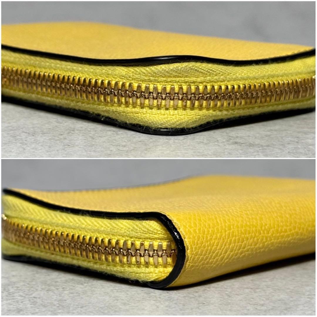 定価7.1万 ヴァレクストラ イエロー ジップキーホルダー 小銭入れ