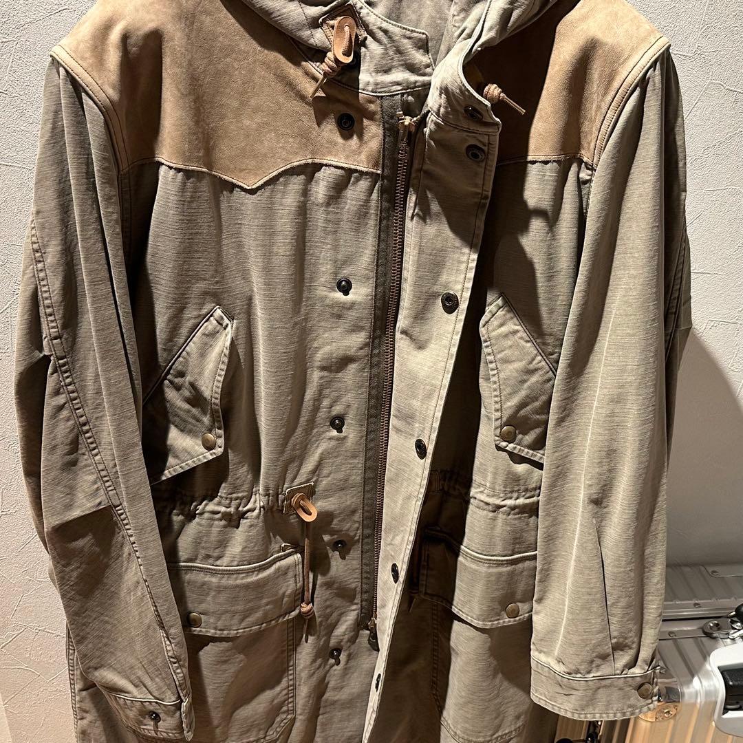 【頑張ろう！日本！！】ダブルアールエル RRL 24FW モッズコート L