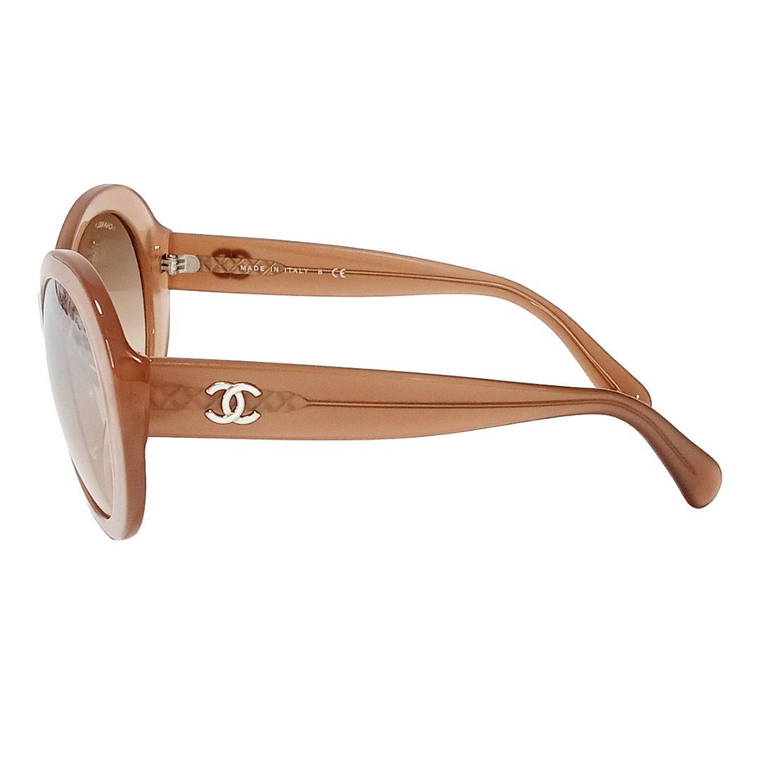 シャネル サングラス ココマーク ピンク ブラウン レディース シルバー