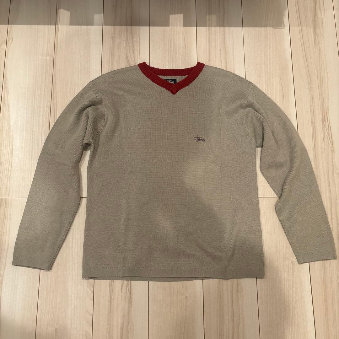 Stussy Vネックセーター old vintage 90s 00s 古着