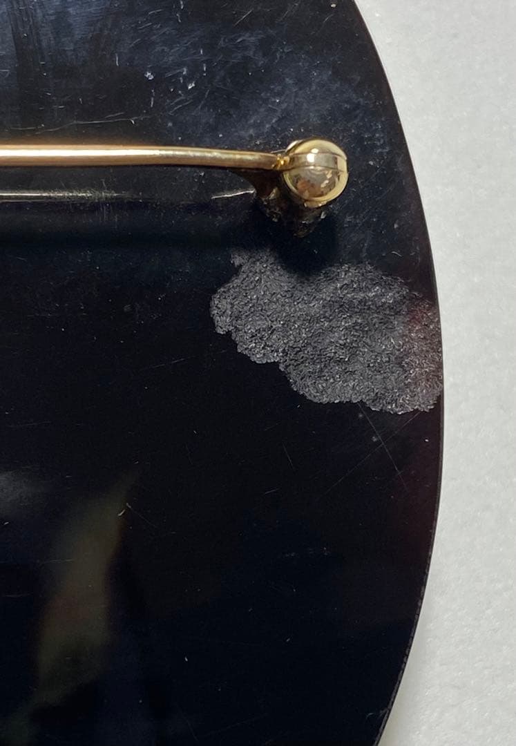 417. カメオ　ブローチ　天然素材