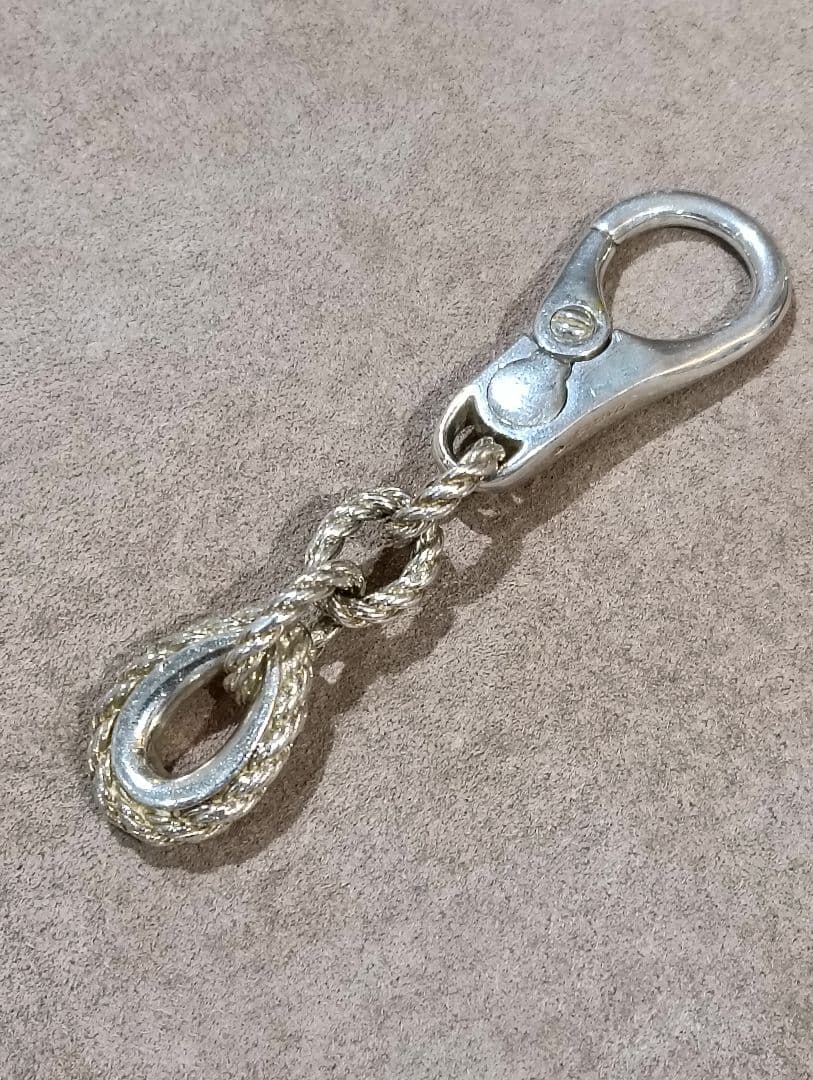 L*A様 エルメス　キーホルダー　キーリング　カドリーユ　シルバー　ビンテージ