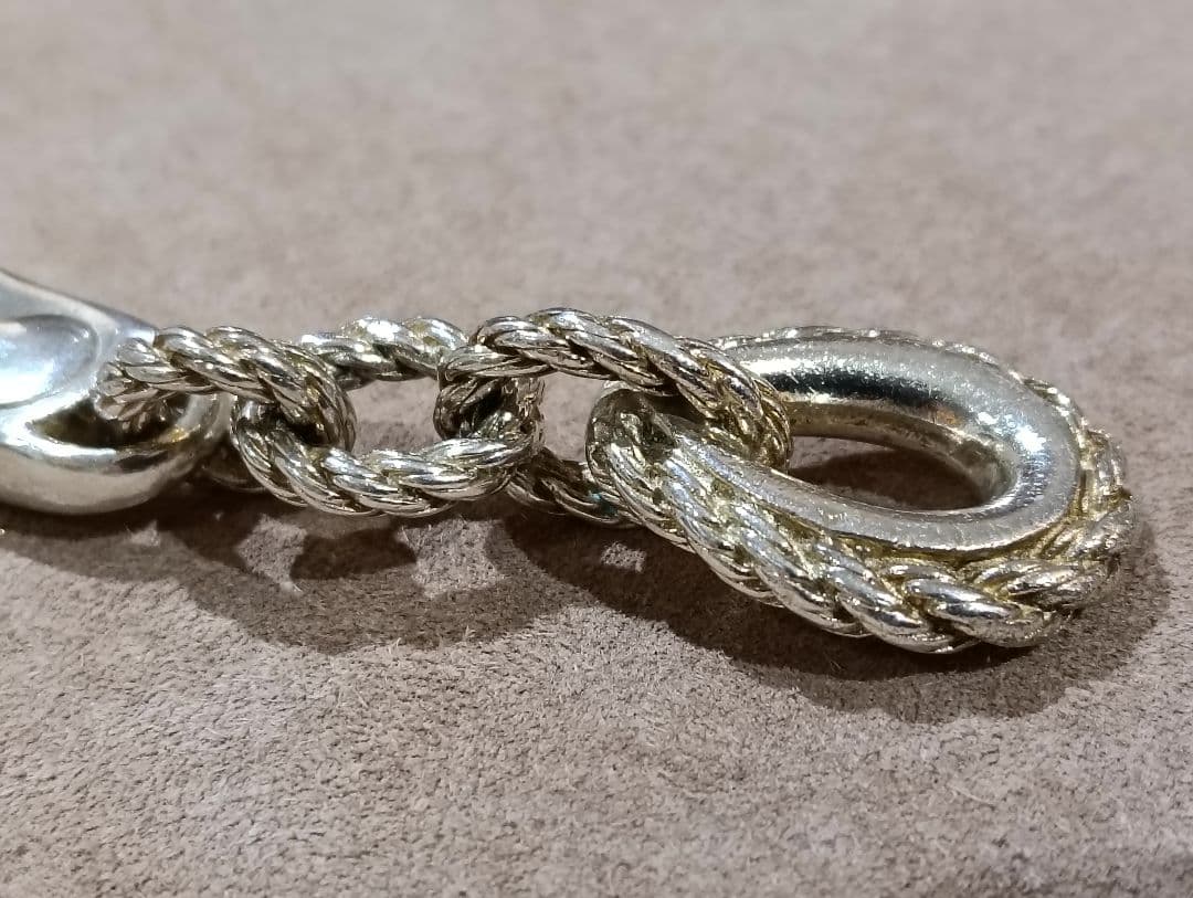 L*A様 エルメス　キーホルダー　キーリング　カドリーユ　シルバー　ビンテージ