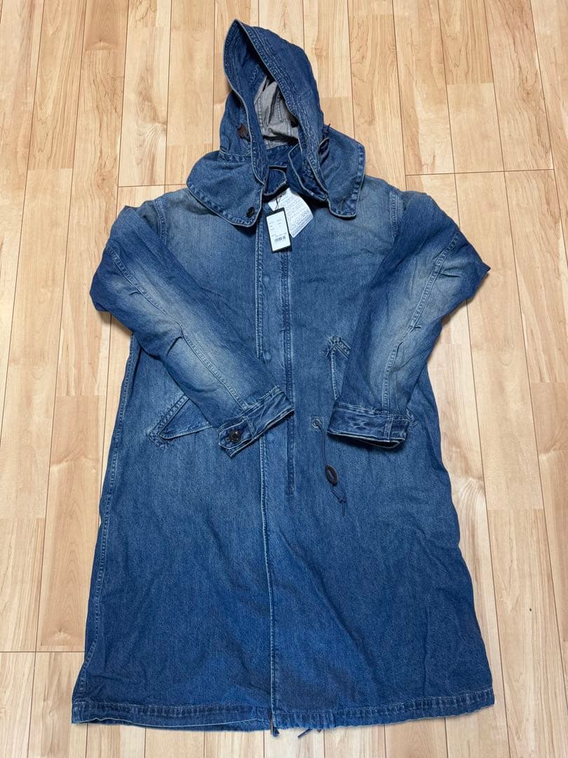 Johnbull デニムブルー モッズコート　L