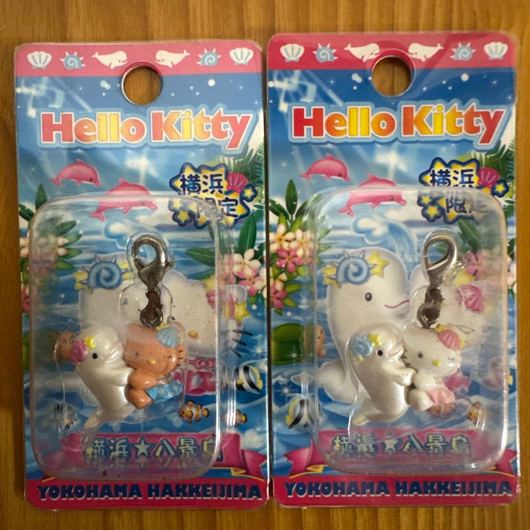 激レア！　横浜八景島限定ハローキティ　ファスナーマスコット　ピンク&ブルーセット