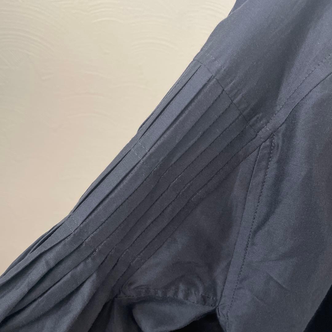 mame kurogouchi シルクコットンタックブラウス