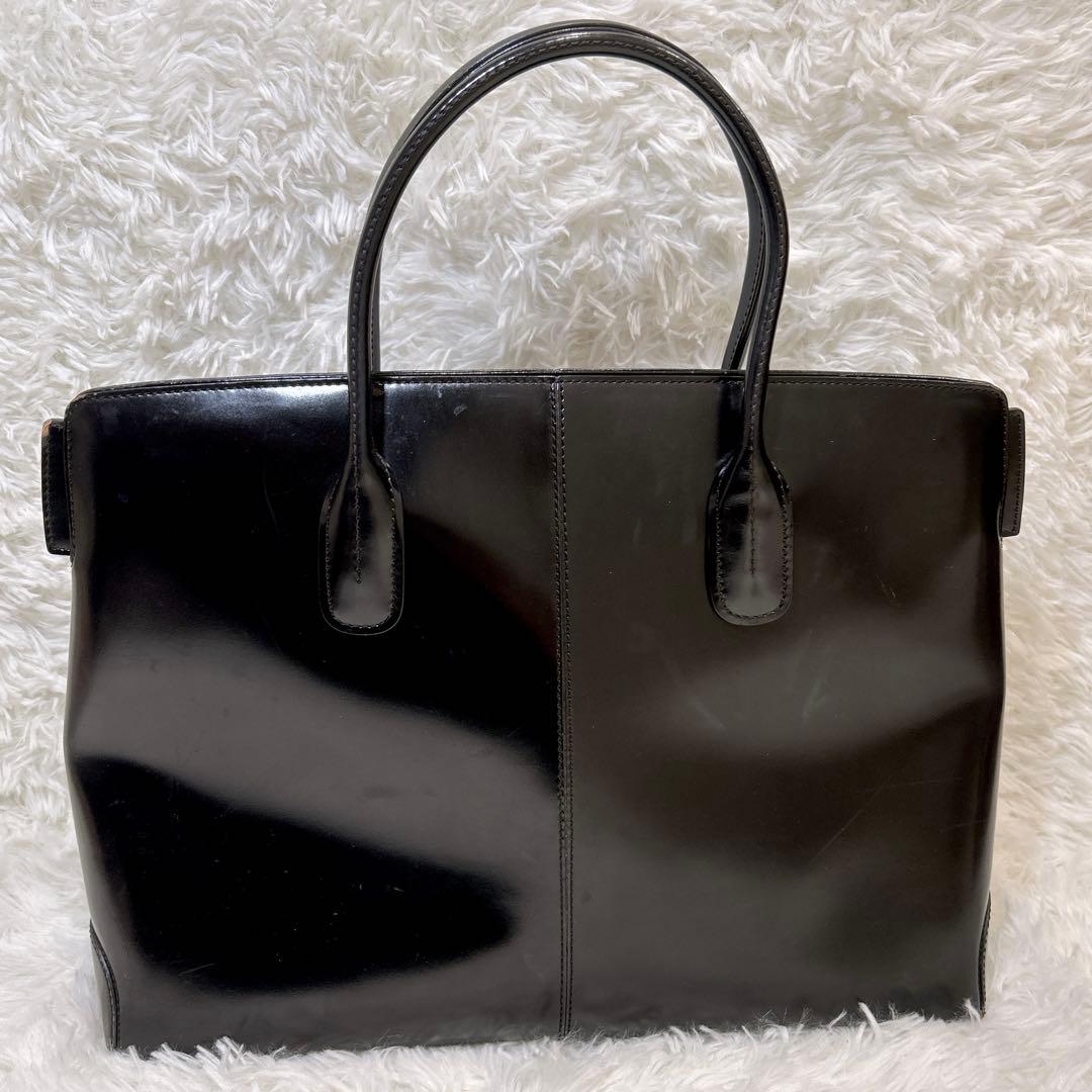 トッズ TOD’S レザー トートバッグ ブラックA4可 ユニセックス ビジネス