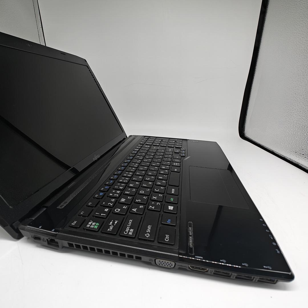 【富士通】AH53 爆速i7 SSD256GB 8GB ブラック ノートPC