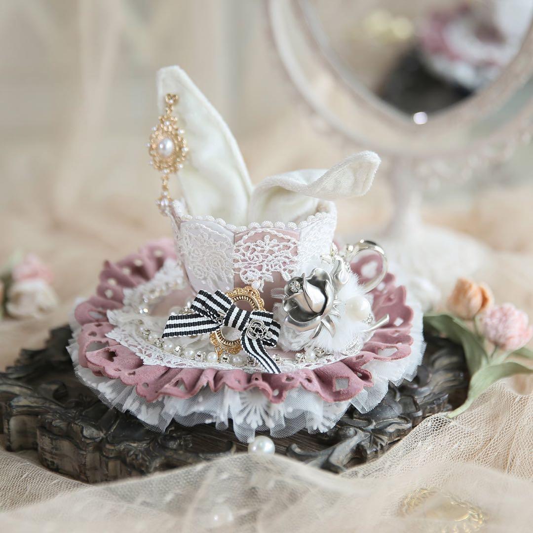 星箱Works Drink me　兎耳ティーカップ帽子　カクテルハット