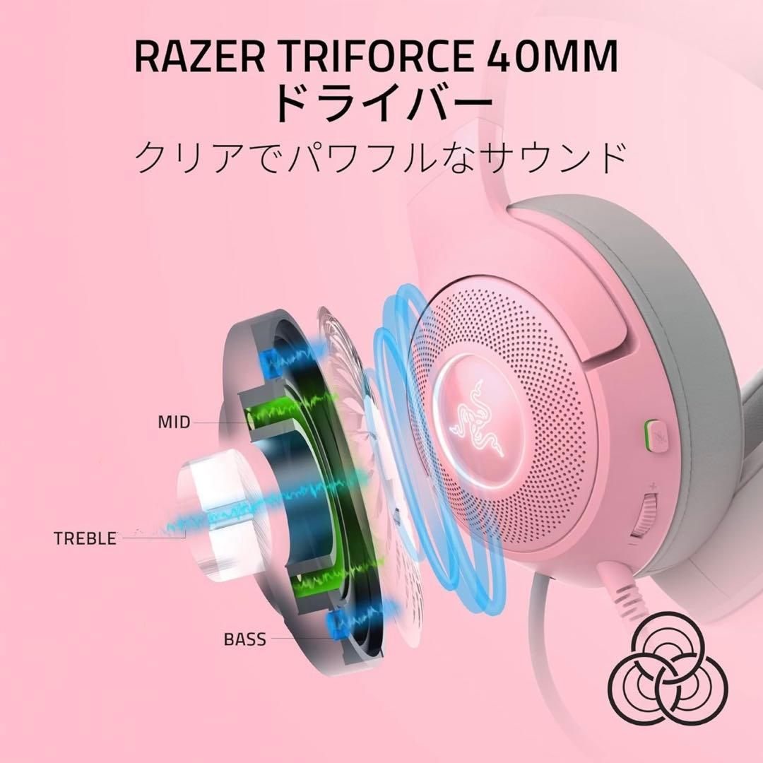 Razer Kraken Kitty V2 ゲーミングヘッドセット