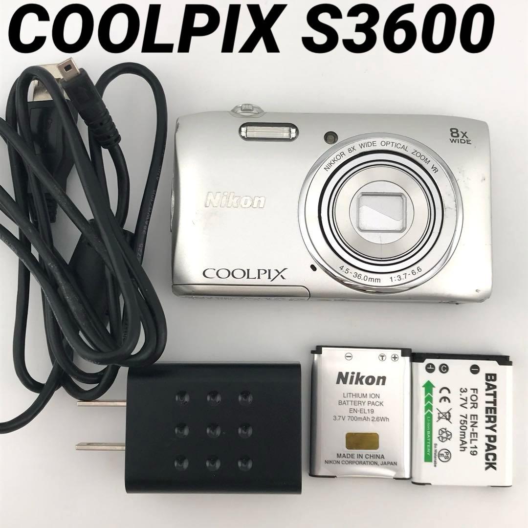 実写良⭕️【動作確認済】Nikon COOLPIX S3600 ニコン
