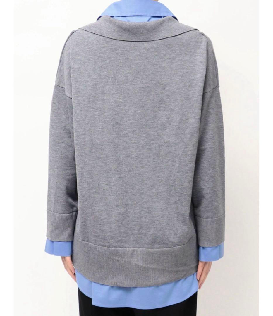 ELENDEEK シャツドッキングスキッパーニット