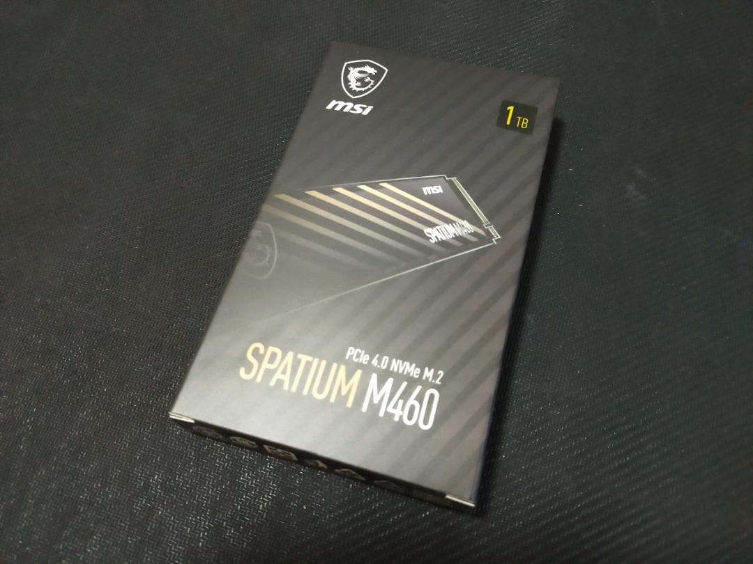 内蔵型SSD MSI SPATIUM M460 PCIe 4.0 NVMe M.2 1TB