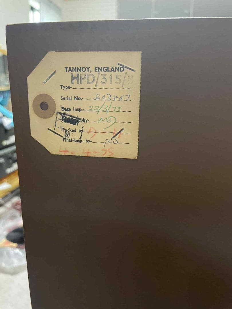 TAYNON HPD/315/8 音出し確認済み