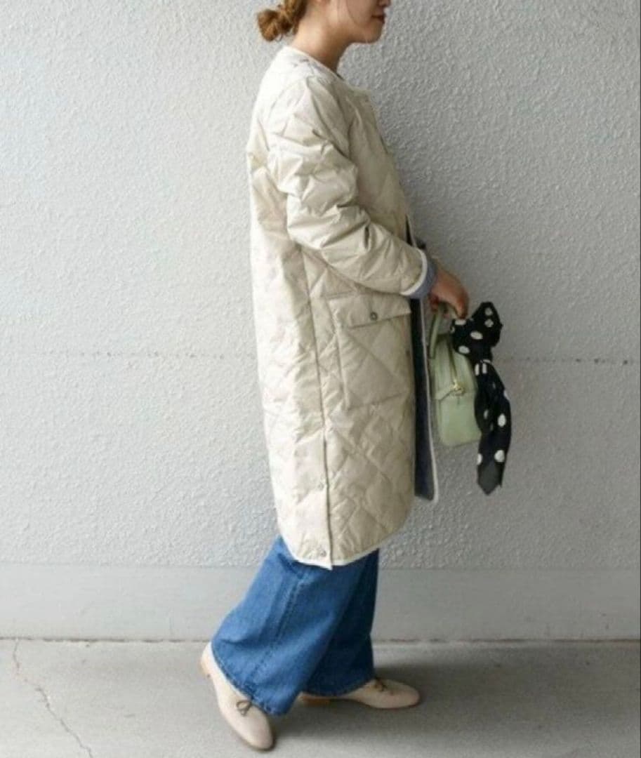 m*★様 新品タグ付SHIPS TAION パイピング ノーカラー キルティング