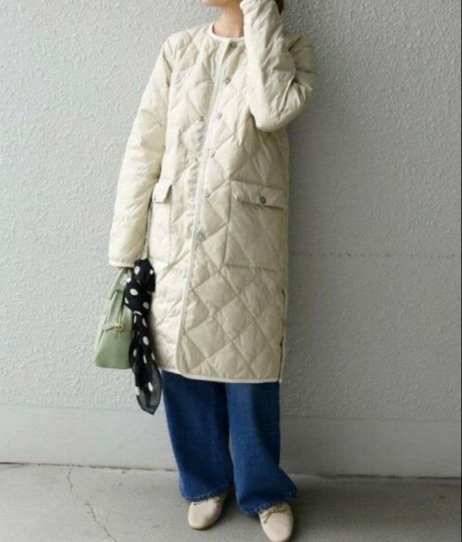 m*★様 新品タグ付SHIPS TAION パイピング ノーカラー キルティング