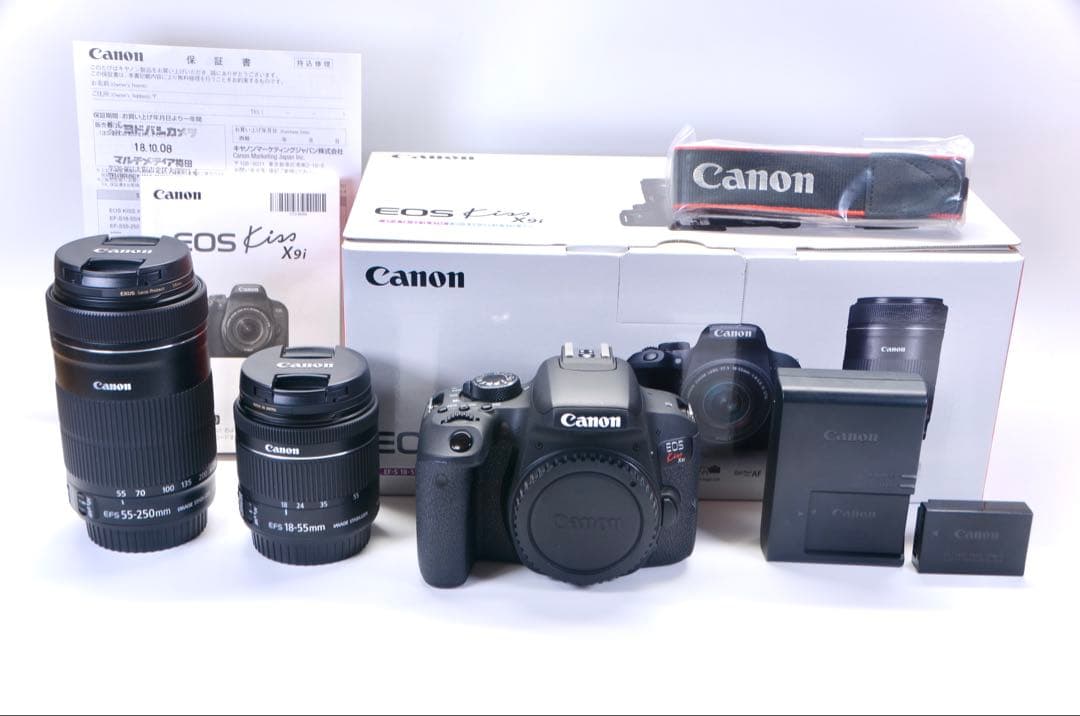 【超美品・元箱付き】Canon EOS Kiss X9i ダブルズームキット
