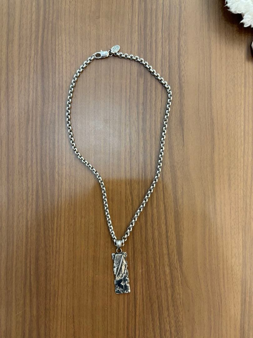 SAAD フェザー サンシンボル ネックレス 925