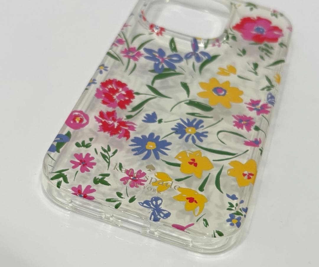 ケイトスペード iPhone14Proケース スマホリング付属 KB612