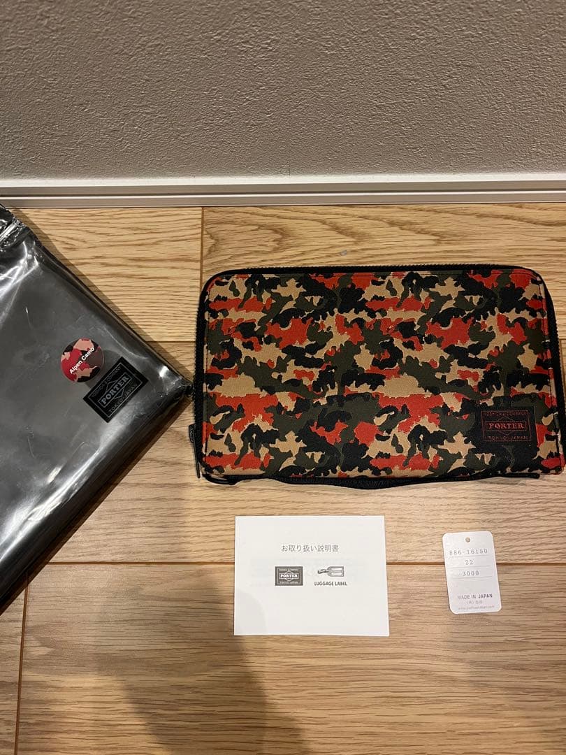セ*ム様 未使用　PORTER ギリー ラウンドファスナー　カモ　トラベル