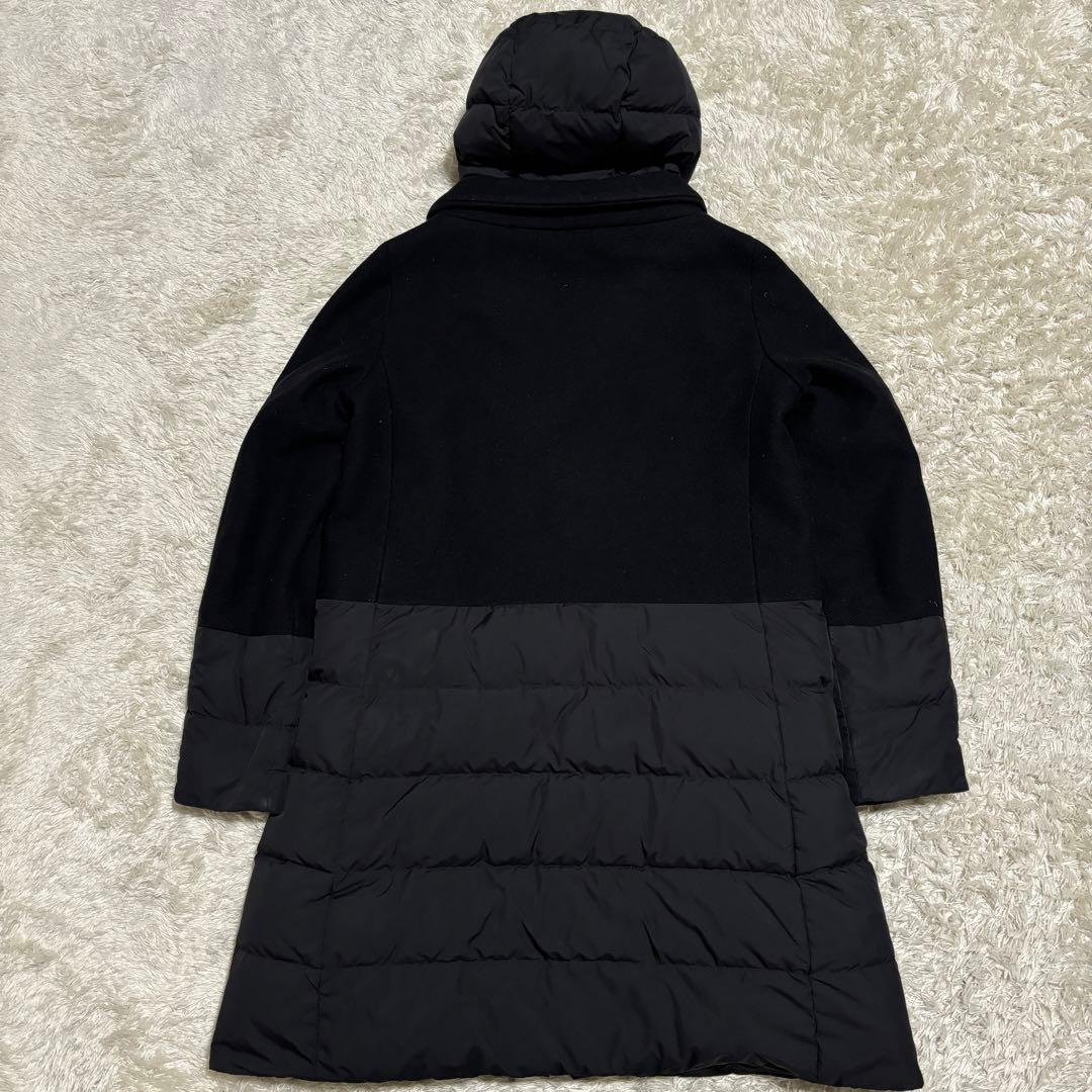 美品✨ HERNO ハイブリッド　ダウン切り替え　ダウンコート　ブラック　44