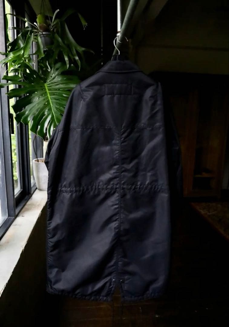 【美品】コムデギャルソンオム24AW ナイロンツイルコート　オムコムデギャルソン
