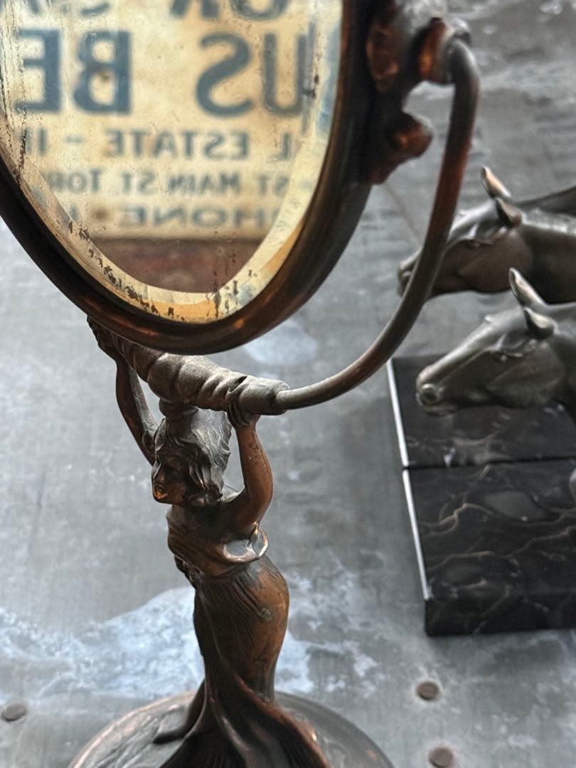 アンティーク雑貨 Early Stand mirror